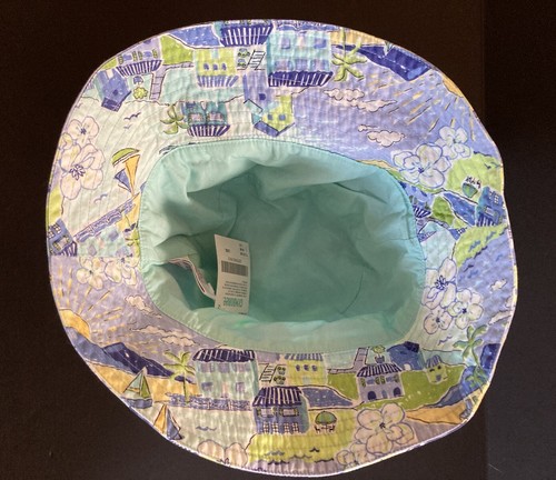NWT Gymboree Vacation Time Sz 5-7 Seaside Scenic Blue Bucket Hat L/XXL - Picture 3 of 3