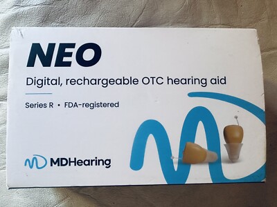 MDHearing Neo Digital Rechargeable OTC Hearing Aid Aides Series R