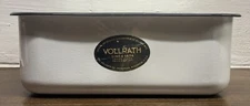 Vintage Vollrath White Porcelain Rectangular Basin Pan 13.5” X 9.5” X 5”