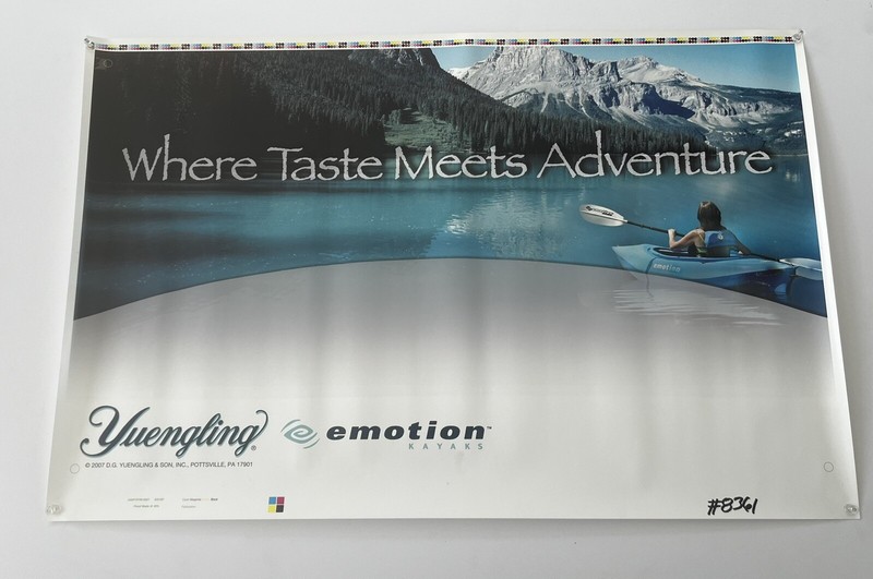 Yuengling  Beer Advertising Poster !! Original Print from MCA Sign Co