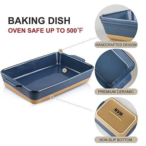 Serving Dishes Pack Casserole Dishes For Oven, Ceramic Baking