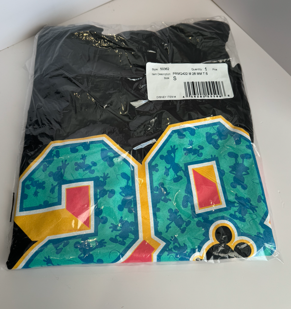 NEW Disney Parks Mickey Mouse “28” Adult SMALL Sports Jersey T