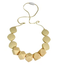 Lil Jumbl Baby Teether Necklace - Cream