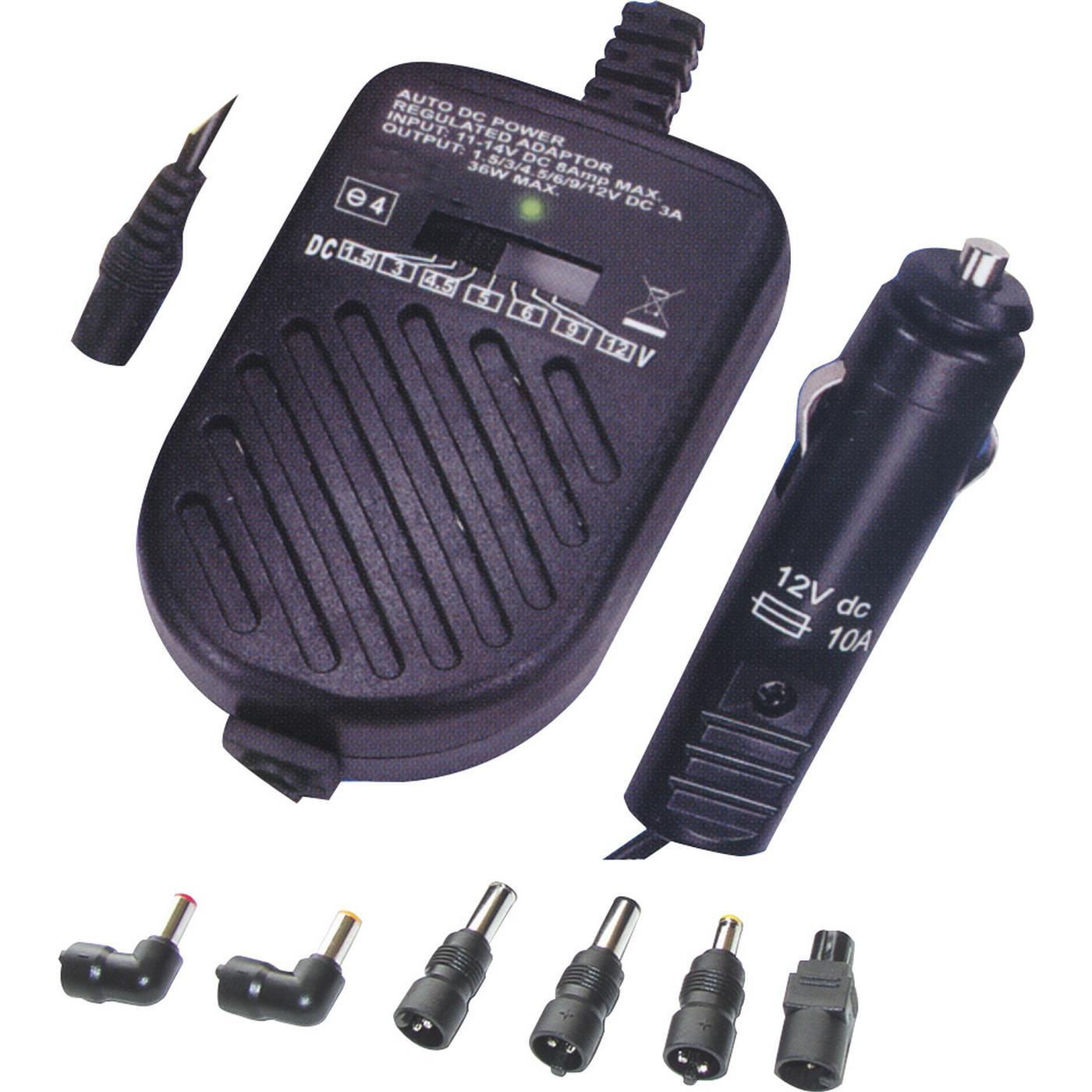 901153, APDR3000. Adattatore Veicolare 1.5-3-4.5-6-7.5-9-12Vcc 3A Input 12V-16Vc