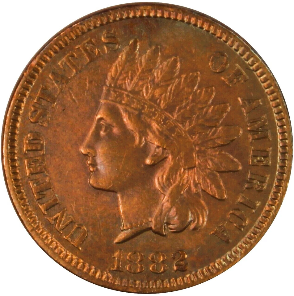 1882 Indian Cent Snow-3 RPD - Image 2 of 4