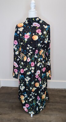 Stine Goya NWT $310 Women's S Floral Print Long Sleeve Long Dress BY