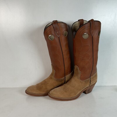 Vintage Men’s Acme Full Roughout Suede Cowboy Boots Size 6.5 Made In The USA Vintage Men main image 4