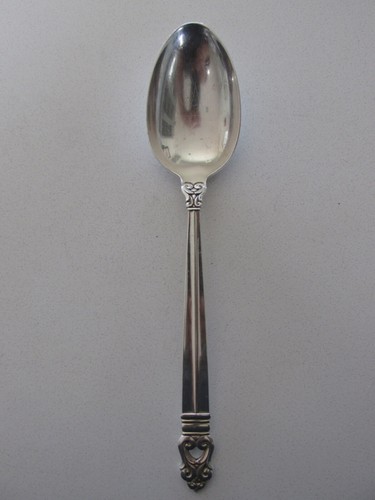 Vintage Royal Danish International Sterling Silverware Large Serving Spoon
