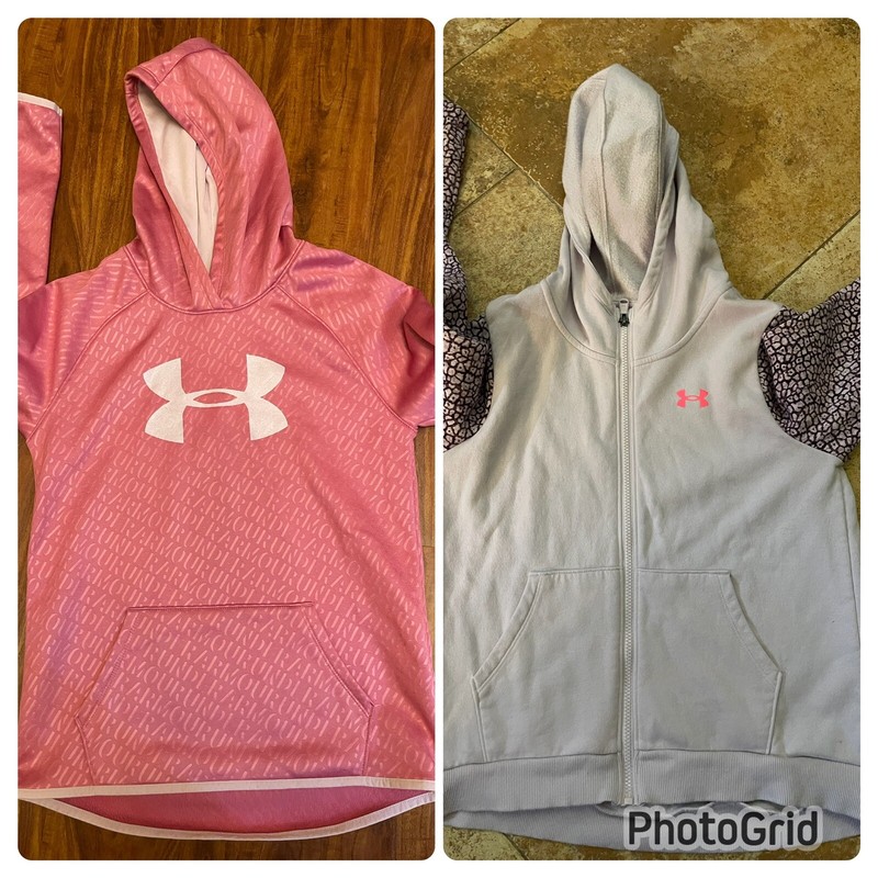 Girls Hoodies Size XL, YXL, Under Armour, Zip, Purple, School, Warm, Fall