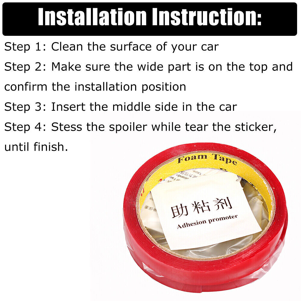 Fit For Tesla Model 3 V Rear Trunk Spoiler Wing Lip Real Carbon Fiber 2017-2023