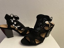 Classic Black Fancy Casual Heels For Stunning Ladies, Size 5.5, Stunning Pair