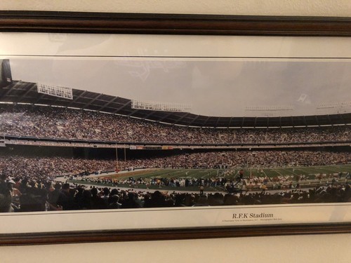 Washington Redskins RFK Stadium Vintage Panoramic Print 13.5x39 Framed NFL - Picture 2 of 9