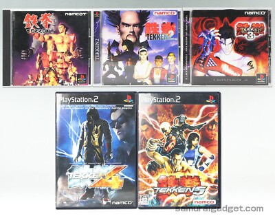 Tekken 1+2+3 (PS1) & Tekken 4+5 (PS2) 5Spiele [Japanisch NTSC-J] PlayStation
