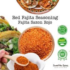 Fajita Sazon Rojo - Red Fajita Seasoning - De Luna Seasoning - Wholesale Fajita