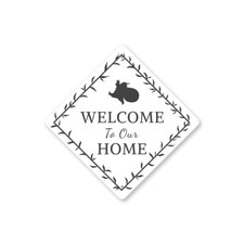 Welcome to Our Home Metal Sign