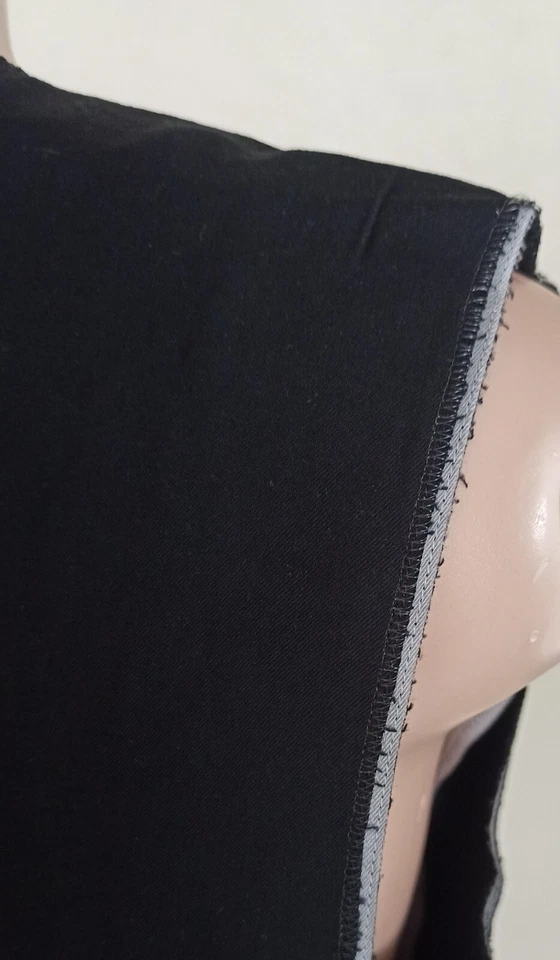 Vestido vaquero Bottega Veneta para mujer negro a rayas sin mangas talla IT 40 UK 8 Foto 4 de 4