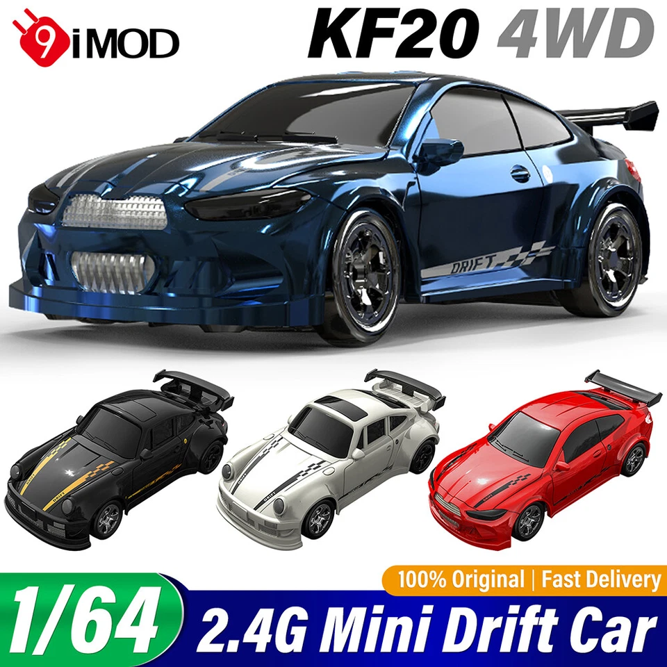 1/64 RC Drift Car KF20 4WD Mini Desktop Race Car Remote Control RFT with Lights - Image 2 of 4