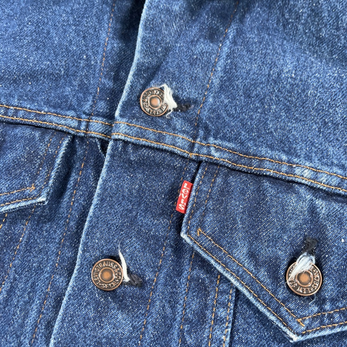 Vintage Levis Denim Jacket Mens 38 Blue Trucker 80s Made In USA