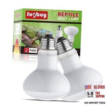 Reptile Heat Lamp Bulb, 100 Watt UVA Daylight Basking Spot Light for 2 Pack