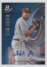 2018 Bowman Platinum Top Prospects Blue 58/150 McKenzie Mills #TOP-23 Auto 0g4
