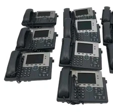 Lot Of 7 Cisco VOIP Phone Business IP Phone Model CP-7945 