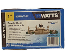 Watts 007M1-QT-FZ 1" Bronze Double Check Valve with Quarter Turn Shutoff & Freez