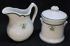 Vintage Masonic Dinnerware: Creamer & Sugar - Winton Lodge No. 614, Cincinnati
