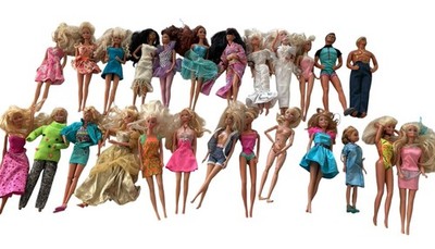 Huge Barbie Doll Lot 25 Dolls Clothing Vintage  TNT World Teresa MTM 80s 90s