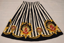 Vintage 1980s Talbots striped pull on skirt size PM USA 25W x 30.5L