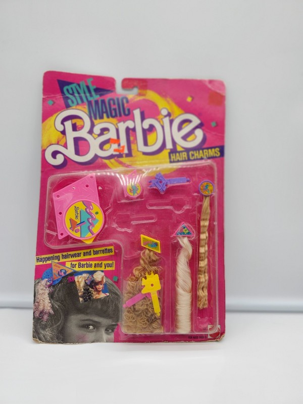 Style Magic Superstar Barbie Doll Hairpieces and Charms 1988 #2