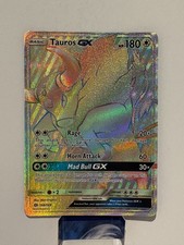 Pokemon Tauros GX 156/149 Base Set Sun & Moon SECRET RARE LP+