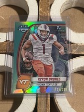 Kyron Drones 2024 Topps Bowman University Chrome 1st Bowman Aqua /299 [CJ24
