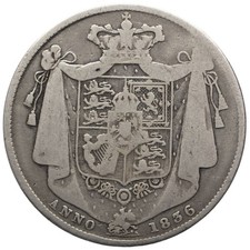 1836 Year UK Half Crown Coins for sale | eBay