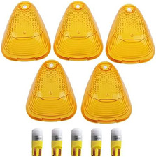 LED Roof Lights Lenses Amber Cab Marker Clearance Running Compatible with 1999-2