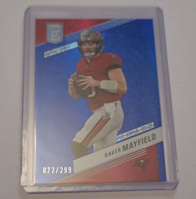 2023 Panini Donruss Elite Status Sparkle Baker Mayfield Buccaneers #9 /299
