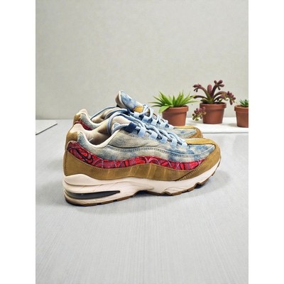 Nike Air Max 95 Wild West Denim Paisley Suede Youth 7Y