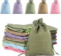 JutesäCkchen 10X14 Cm Bunt 20 StüCk Mit Kordelzug FüR Geschenke Deko