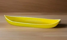 1950's TIM-MEE Toys Yellow Plastic Canoe #4 (from a playset)