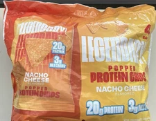 Legendary Foods Gluten Free Popped Protein Chips - Nacho Cheese - 4ct