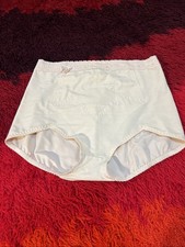 Vintage Olga Nude Beige Nylon Secret Hug Girdle Panties XXL USA