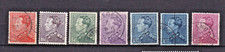 TIMBRE 1936-46 BELGIQUE LEOPOLD III 7 VALEURS-OBL. TB-VOIR SCAN-