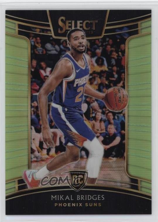 2018-19 Panini Select Concourse Neon Green Prizm 52/75 Mikal Bridges #95 5yi