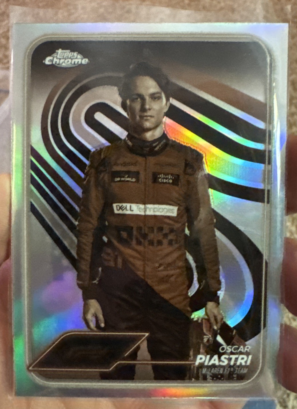 2024 Topps Chrome Formula 1 F1 #8 Oscar Piastri Sepia Refractor