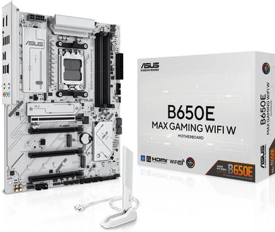 ASUS B650E MAX GAMING WIFI W ATX AM5 DDR5 PCIe 5.0 WiFi 6E Motherboard