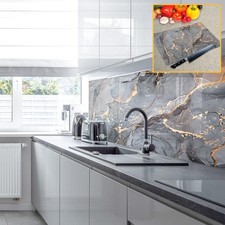 Premier Range Acrylic Splashbacks Liquid Grey and Accessories