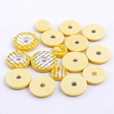 16pcs Flute Pads Yellow Different Sizes For Flute Music Woodwind Pads