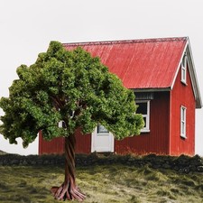 Gr&uuml;nes Modell Baum Architektur Kunststoff f&uuml;r Landschaft DIY Handwerk hoch