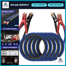 Heavy Duty 4 Gauge 20ft Jumper Cables 600amp - Automotive Booster Kit W Bag G