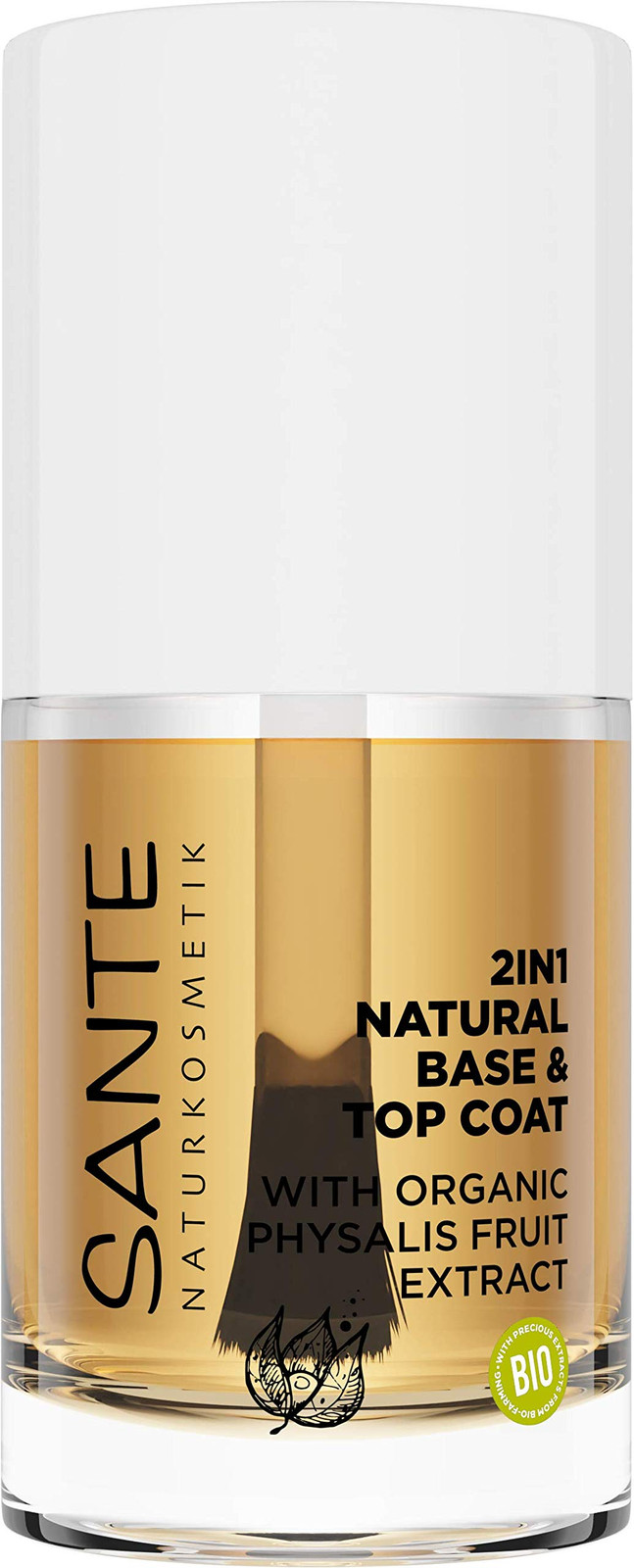 SANTE Naturkosmetik 2 in 1 Natural Base & Top Coat, sopra e base, con (n9I)