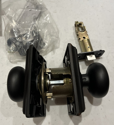 Schlage #F10-AND-716-ADD Andover Passage Door Knob Set - Aged Bronze